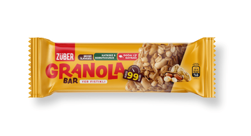 ZÜBER GRANOLA BAR YER FISTIKLI 25 GR resmi