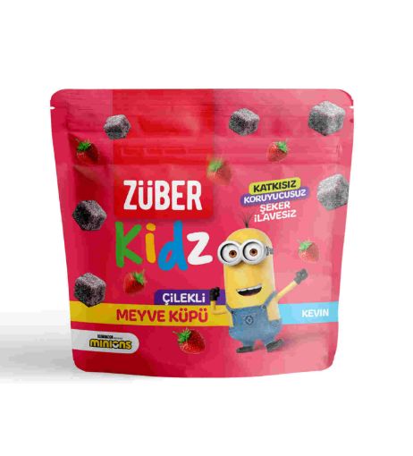 ZÜBER KİDZ ÇİLEKLİ MEYVE KÜPÜ 49 GR resmi