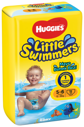 HUGGIES LITTLE SWIMMERS 12-18 KG(11X3) resmi