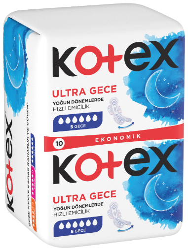KOTEX ULTRA DOUBLE GECE (10x30) resmi