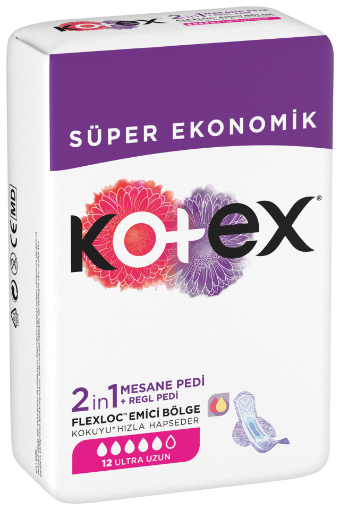 KOTEX 2IN1 REGL+MESANE ULTRA UZUN(12x16) resmi