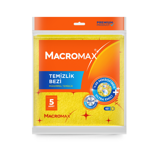 MACROMAX TEMİZLİK BEZİ - 5 Lİ PAKET resmi