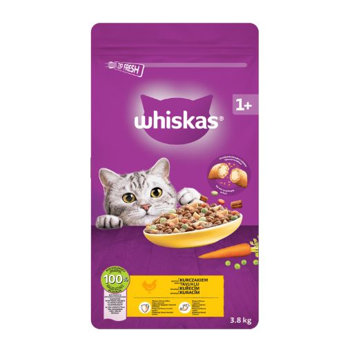 WHİSKAS TAVUKLU KURU MAMA 3.8KG*3 resmi
